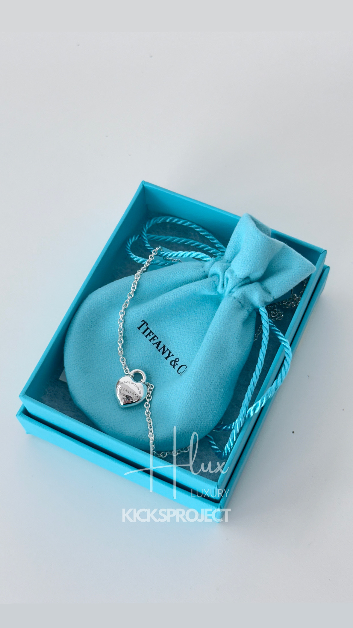Tiffany Full Heart Pendant in Sterling Silver