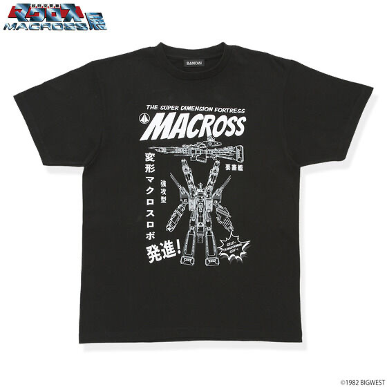 222247 Pbandai 預訂2025/1月 超時空要塞マクロス展 変形!マクロスロボ! Ｔシャツ