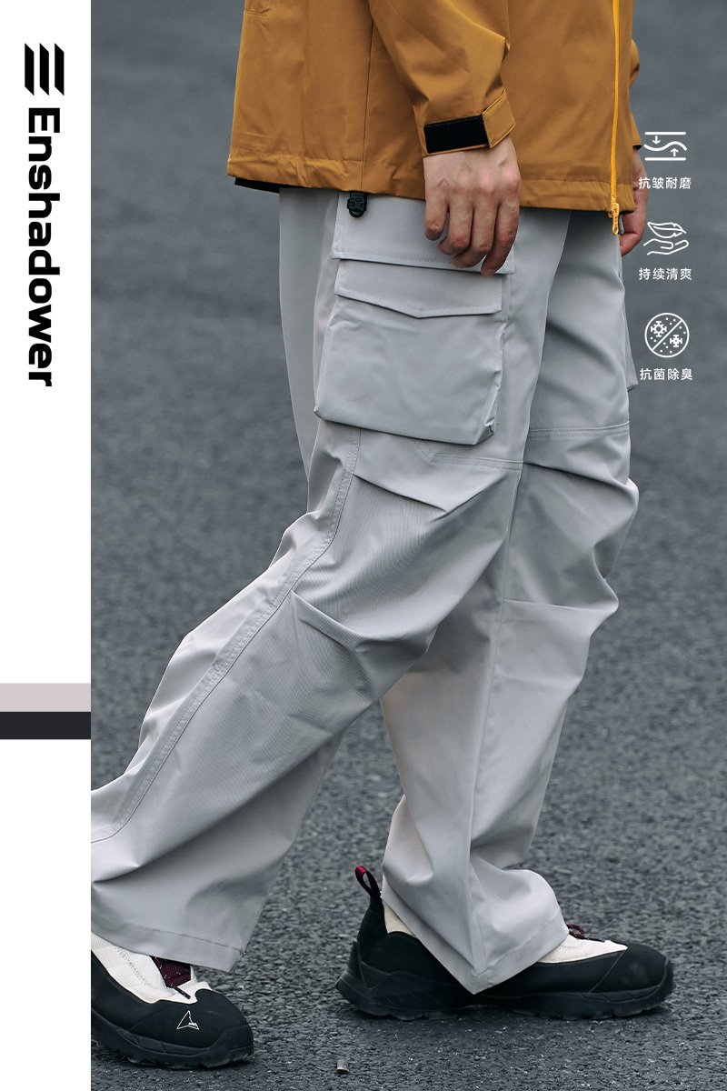 ENshadower隱蔽者 秋季立體口袋直筒工裝戶外長褲
