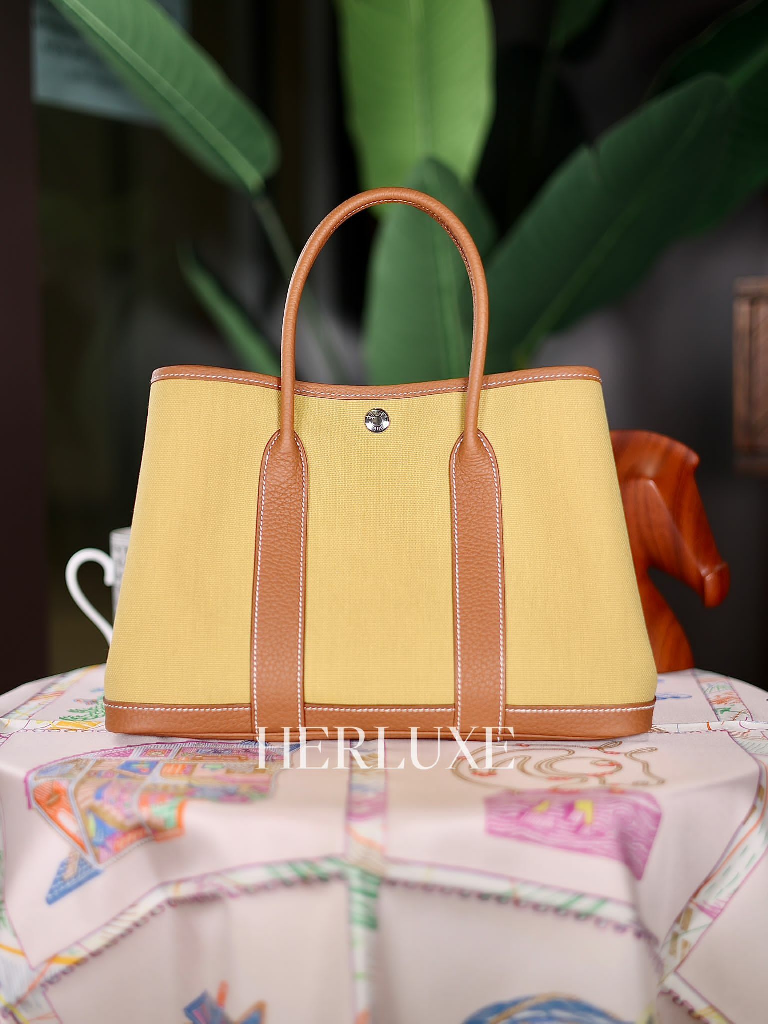 Garden party 30 37 gold / ginger canvas