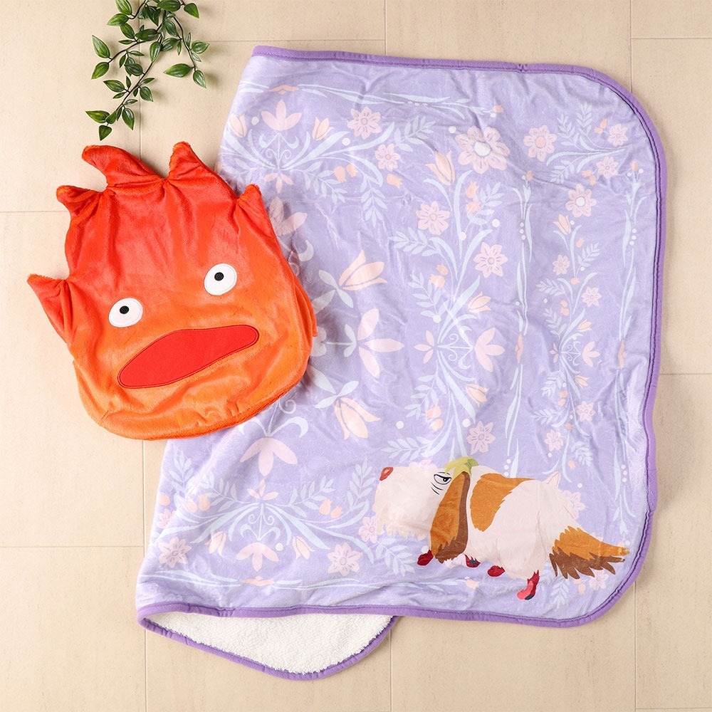 現貨┃宮崎駿 龍貓 魔女宅急便 吉吉 煤炭 卡西法 抱枕 毯子 毛毯