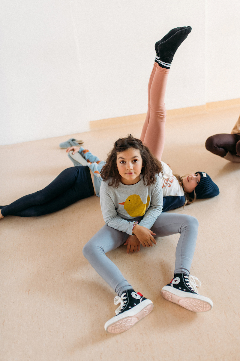 淺灰 | 刷毛緊身褲 (小)