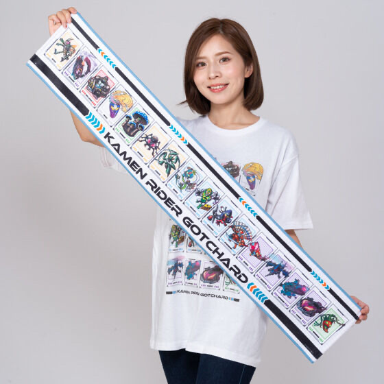 Pbandai 預訂2024/4月 仮面ライダーガッチャード　ケミー図鑑柄マフラータオル（特典カード付き）