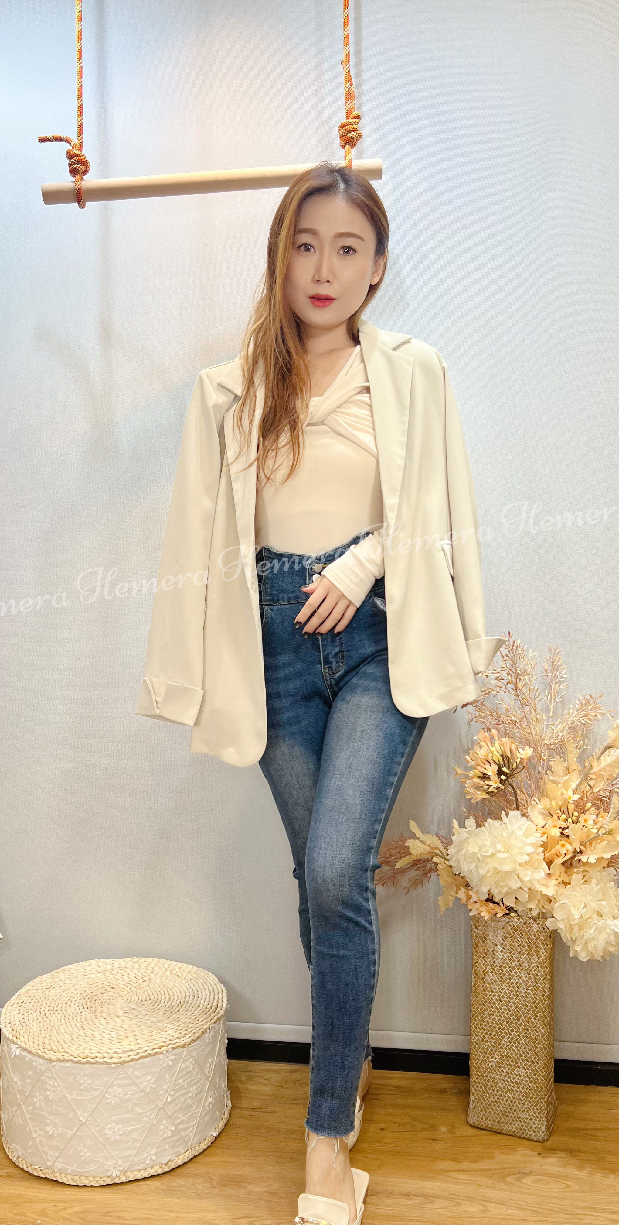 BZ23W1223 男友風雪紡外套