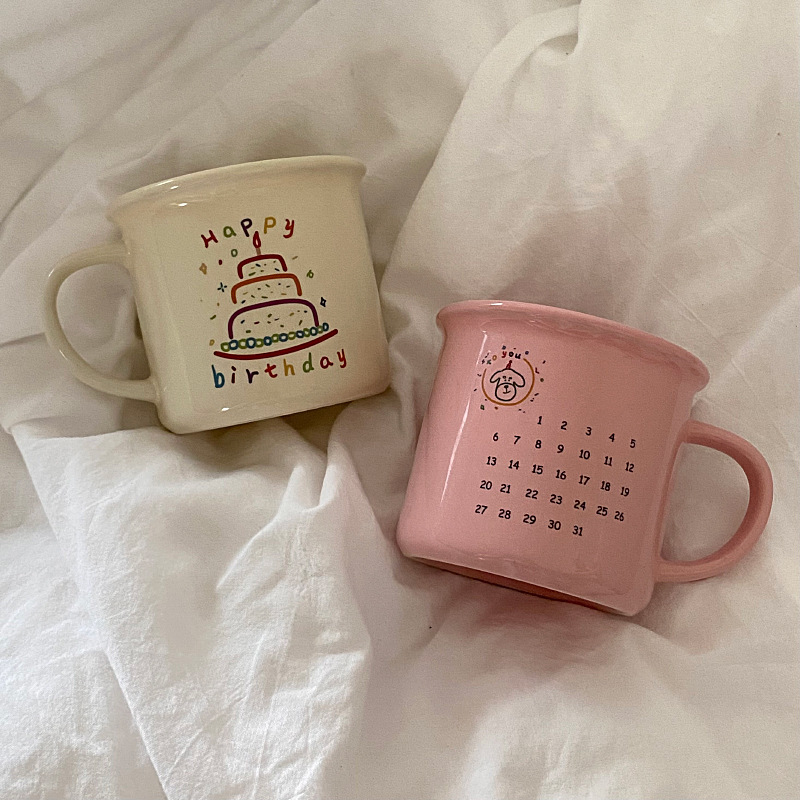 《3441》專屬生日蛋糕造型陶瓷馬克杯300ML