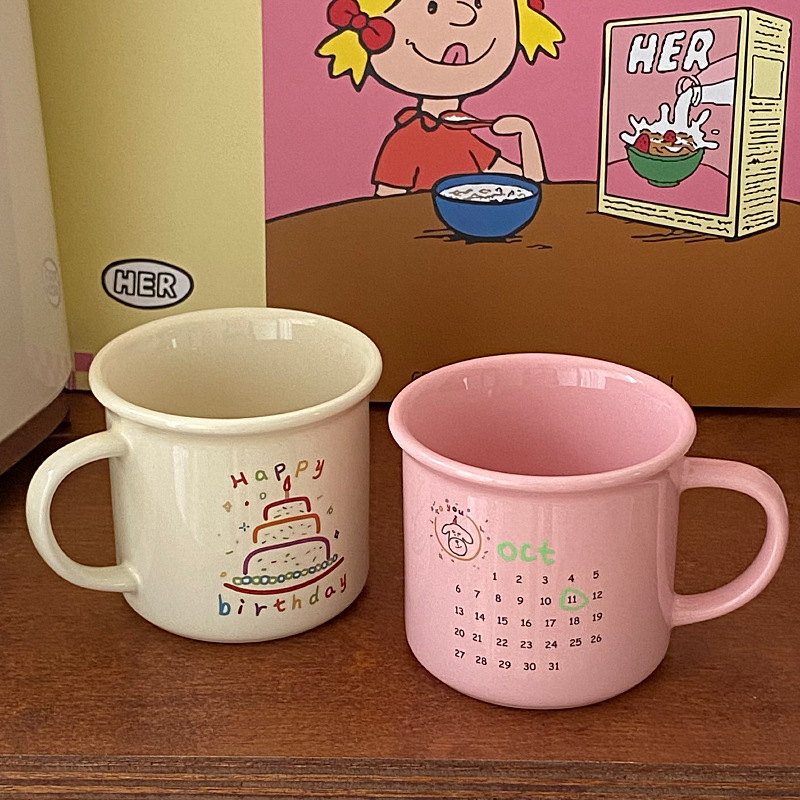 《3441》專屬生日蛋糕造型陶瓷馬克杯300ML