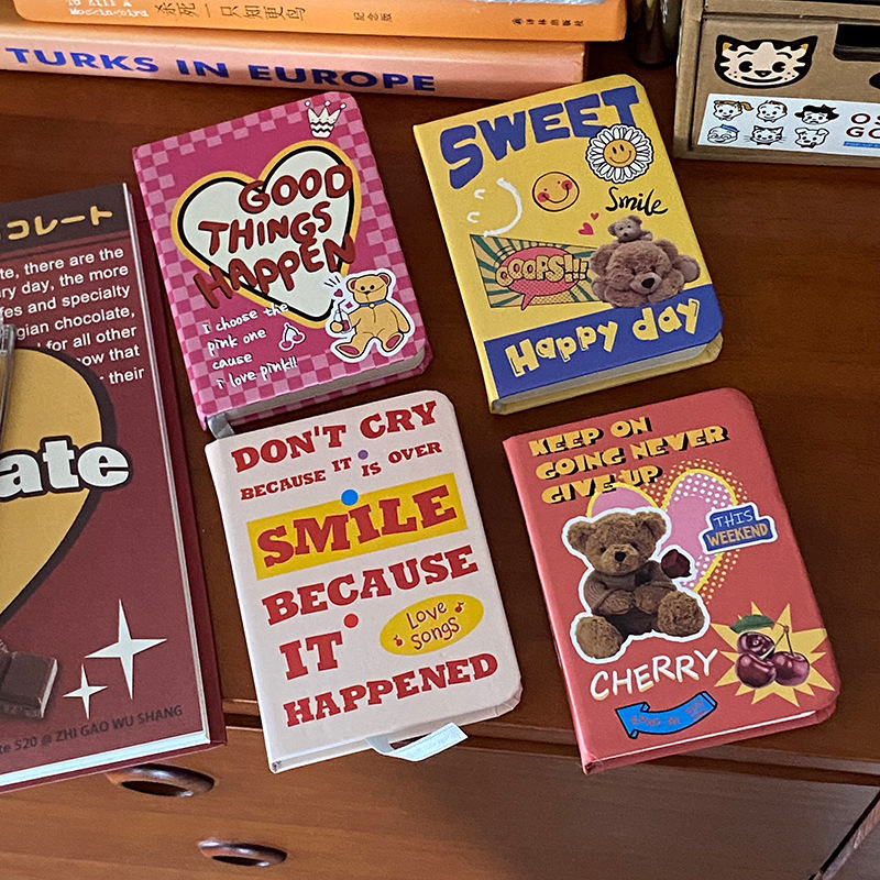 《3443》美式趣味復古筆記本A7口袋本