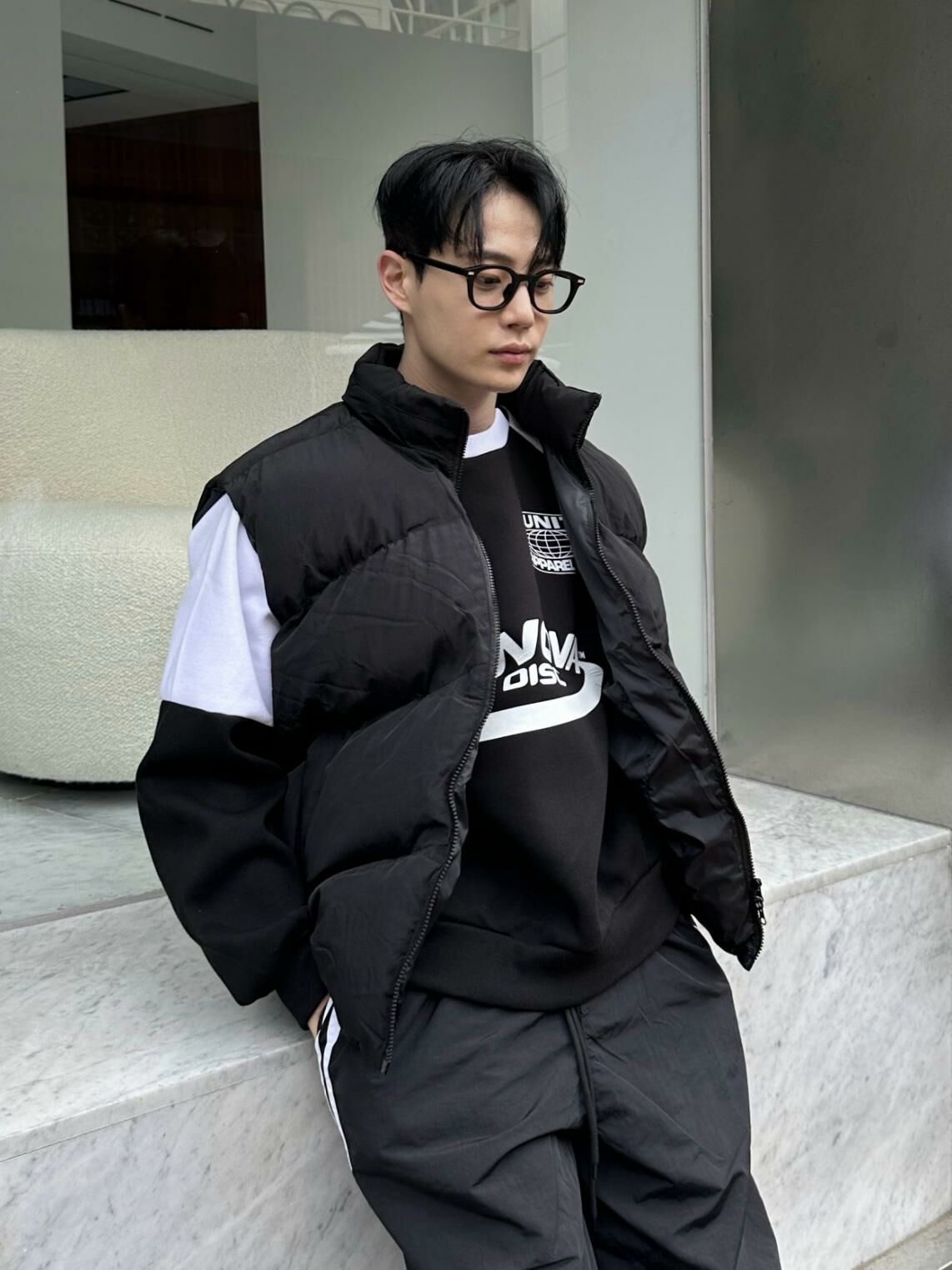 高領拉鍊背心褸(夾棉) OUR ROOM-002V