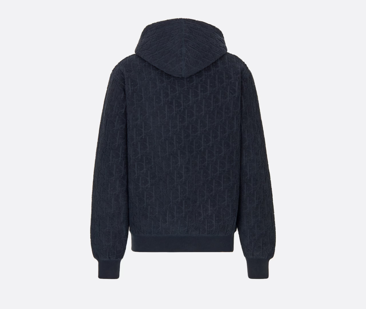 Dior oblique relaxed fit hooded sweatshirt