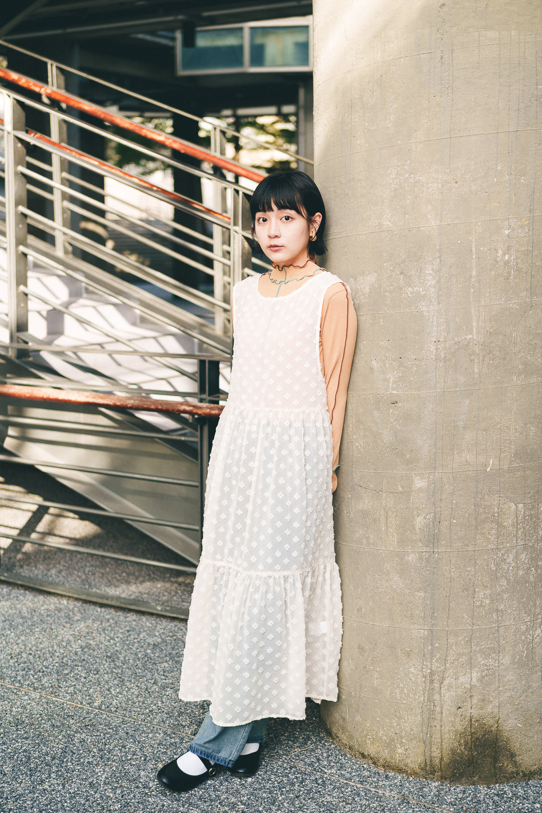 陌上花開！2way 刺繡小花罩衫