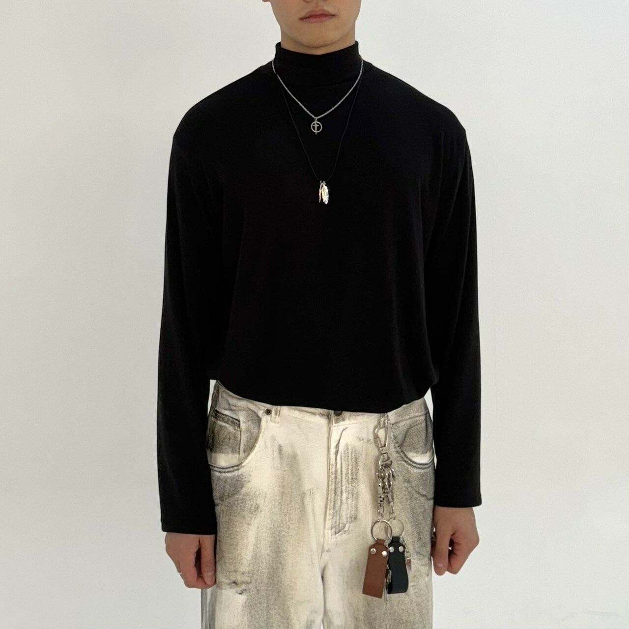 淨色樽領長袖衫(薄抓毛底) BY ATTENTION-114T