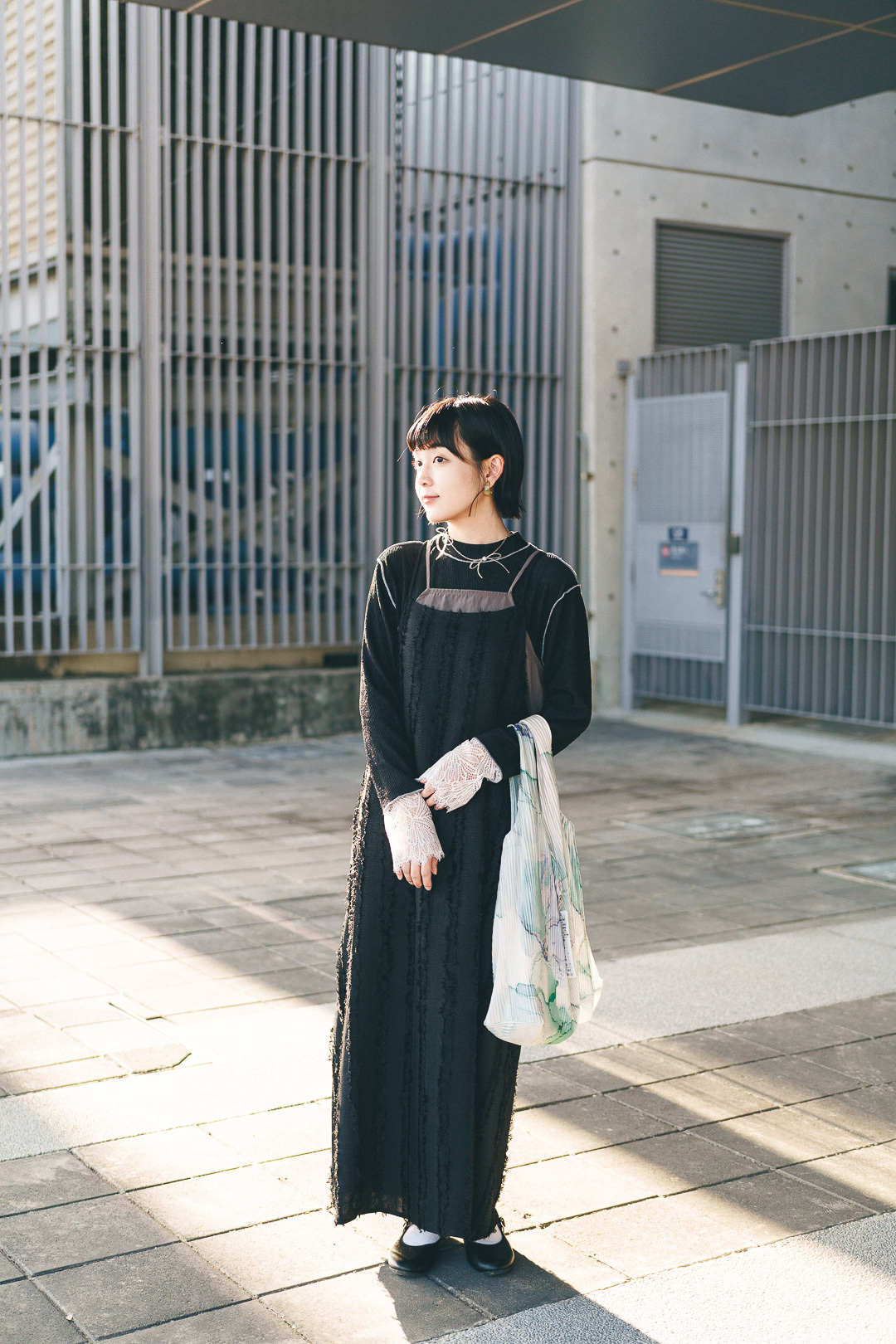 你是印象詩篇！1+1流蘇吊帶裙(兩色-濃黑)