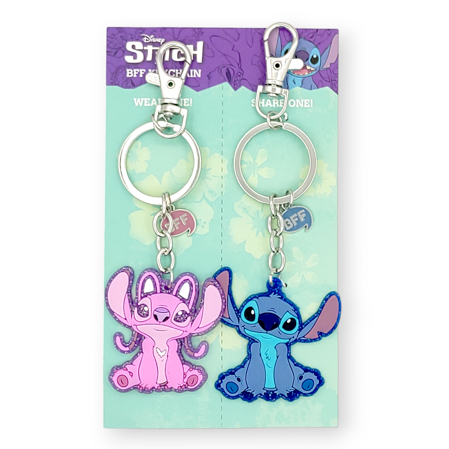 <扮嘢小魔星>史迪仔/安琪PVC鎖匙扣