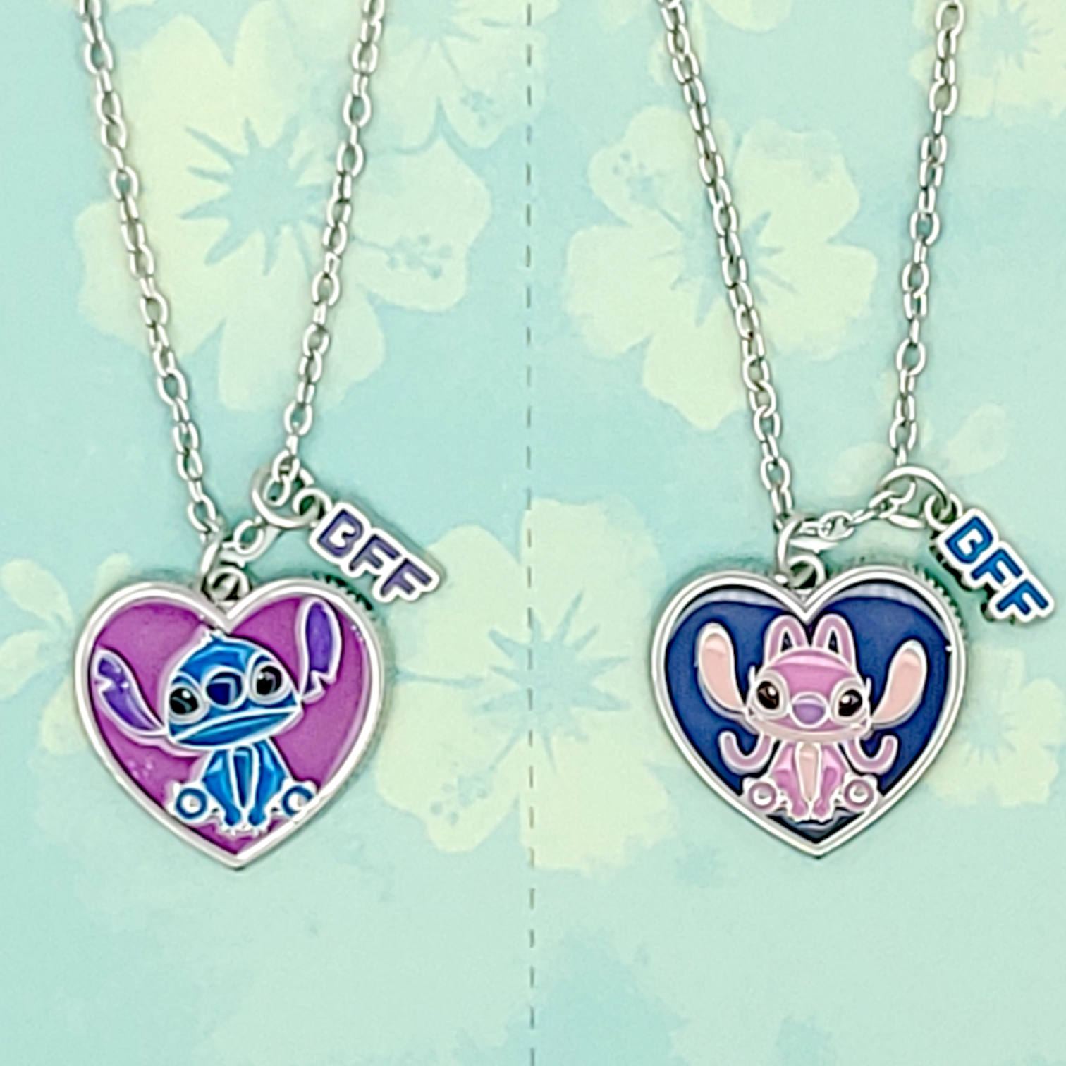 <扮嘢小魔星>史迪仔/安琪心心頸鍊套裝