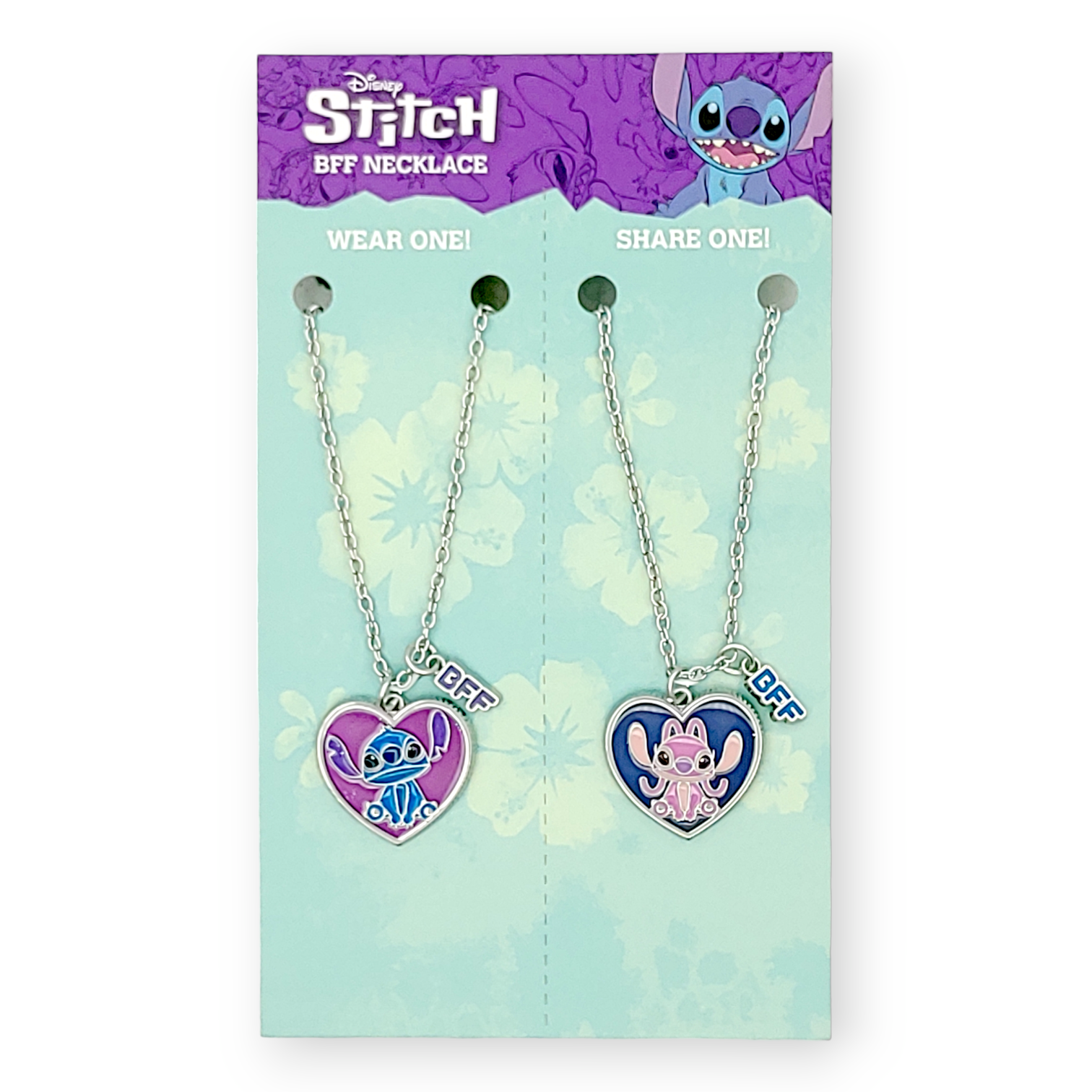 <扮嘢小魔星>史迪仔/安琪心心頸鍊套裝