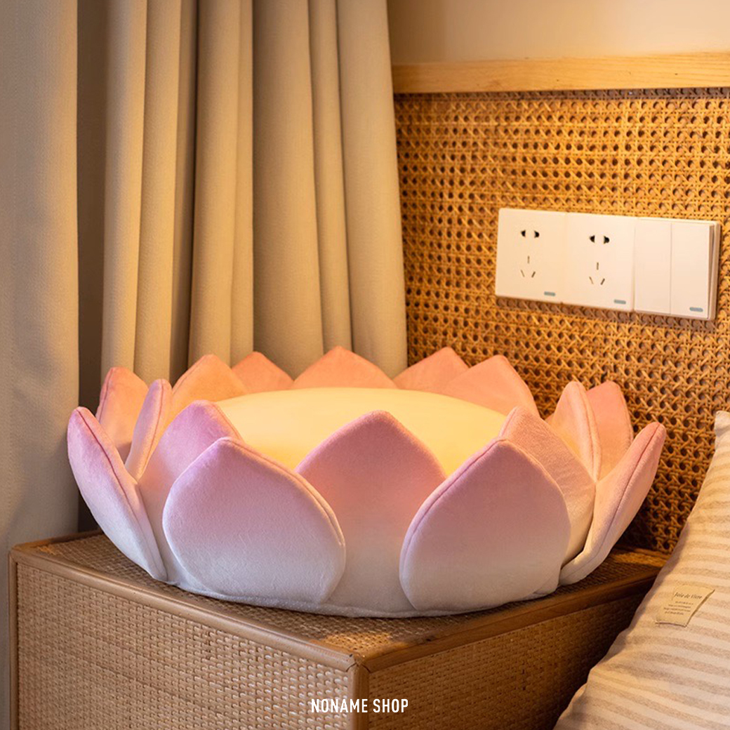 <<現貨供應!!!>> 蓮花坐墊 好運蓮蓮 抱枕 靠枕 寶座 絨毛 兩色