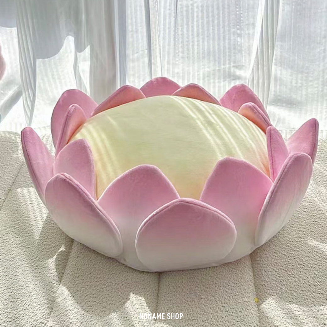 <<現貨供應!!!>> 蓮花坐墊 好運蓮蓮 抱枕 靠枕 寶座 絨毛 兩色