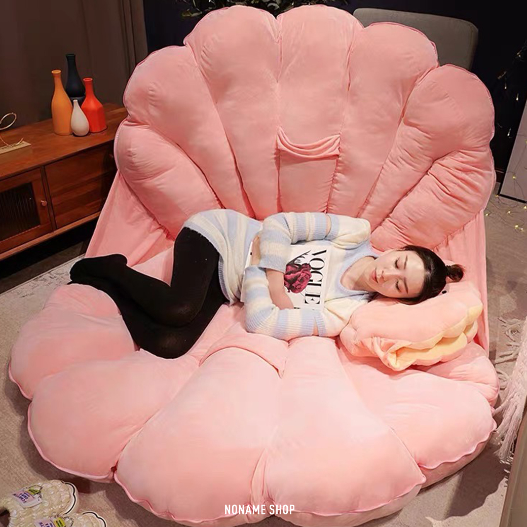 巨型貝殼 絨毛 玩具 懶人沙發 坐墊 抱枕 兩款