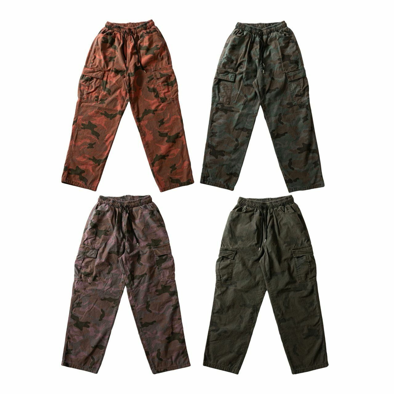 迷彩工裝鬆身褲 Floor&co-011P