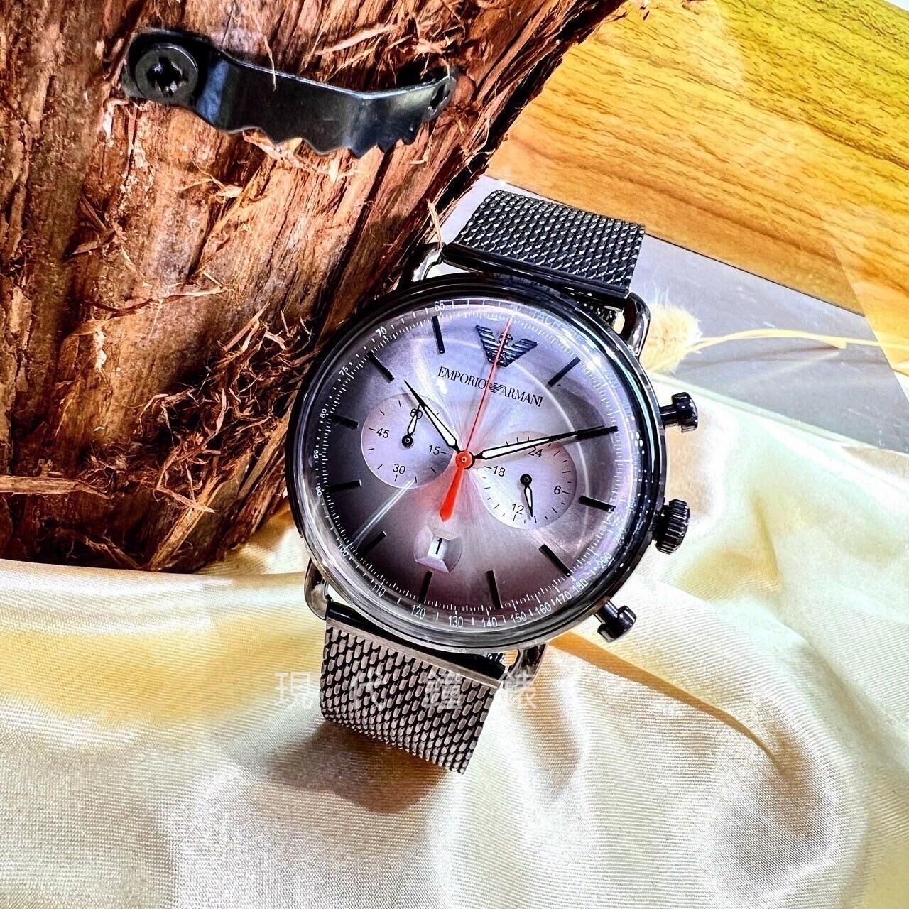 【EMPORIO ARMANI】美式飛行員經典腕錶 AR11169 43mm 現代鐘錶