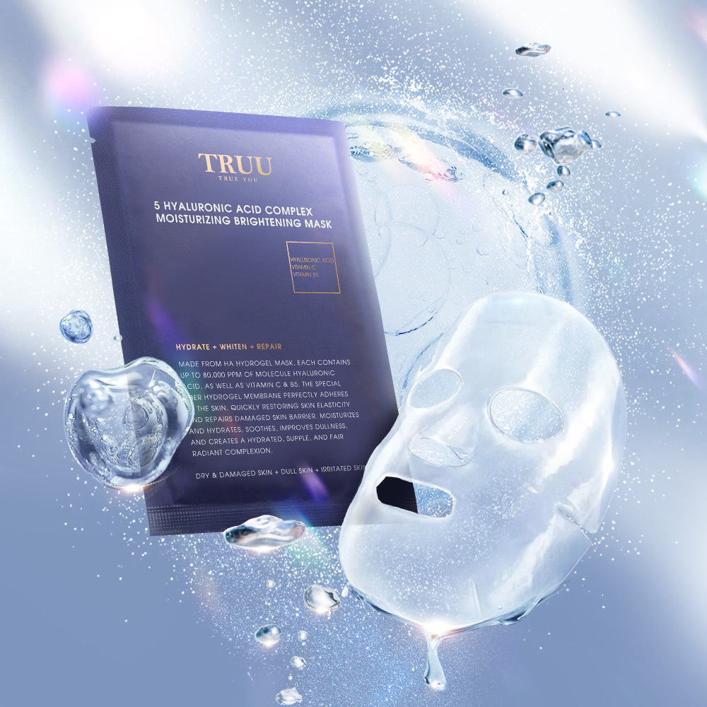 Truu 5重玻尿酸特潤亮白面膜