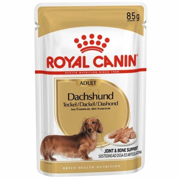 Royal Canin - 狗濕糧 - 臘腸狗成犬專屬主食濕糧 (肉塊) 85G (12包)