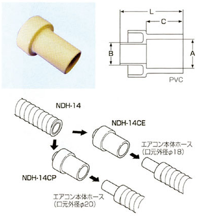 "MEC" 日本米色保溫排水軟喉頭尾膠接咀(軟咀)