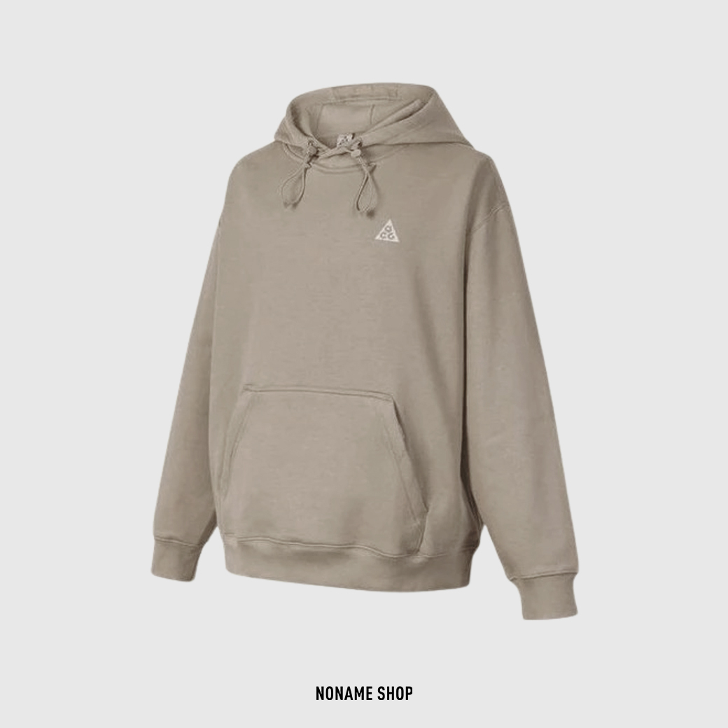NIKE ACG HOODIE 厚磅 刺繡 刷毛 帽T 卡其色 (男款)
