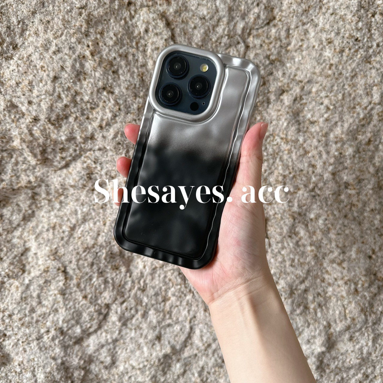 IPHONE科技感漸層全包手機殼