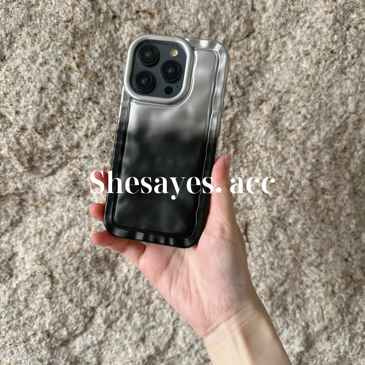 IPHONE科技感漸層全包手機殼