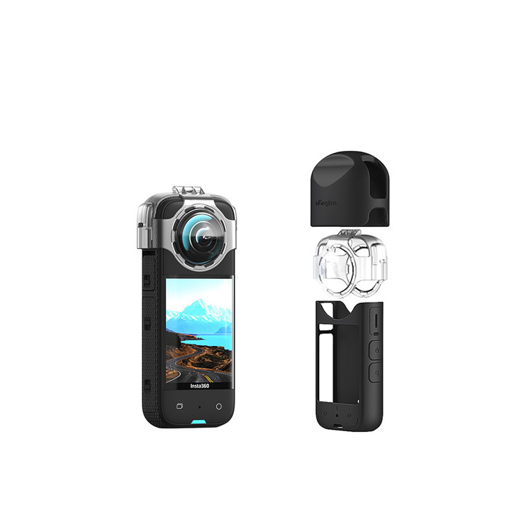 aMagisn Insta360 X3卡扣防霧鏡頭保護鏡矽膠套