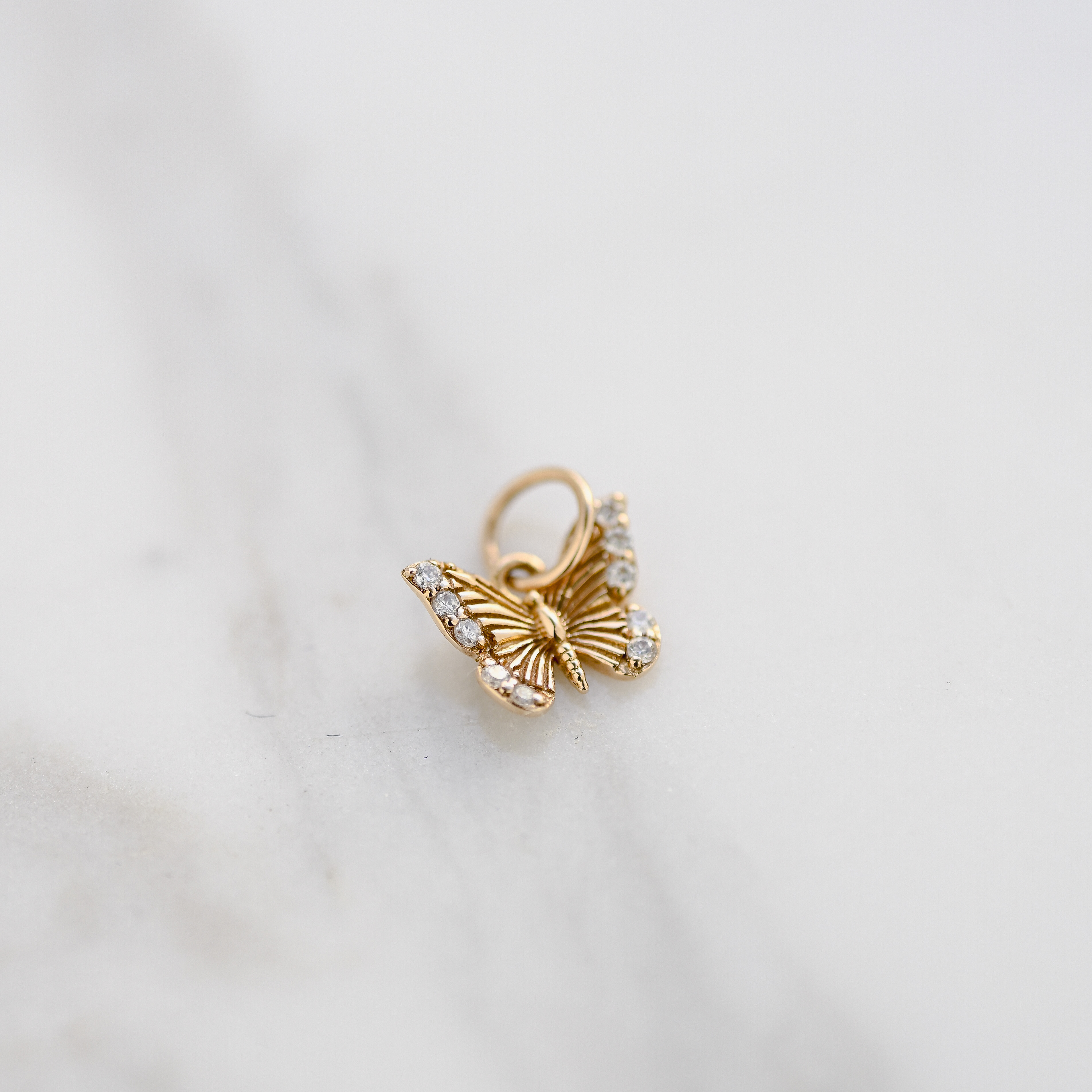 18K Butterfly Diamond Charm (for BH0246)