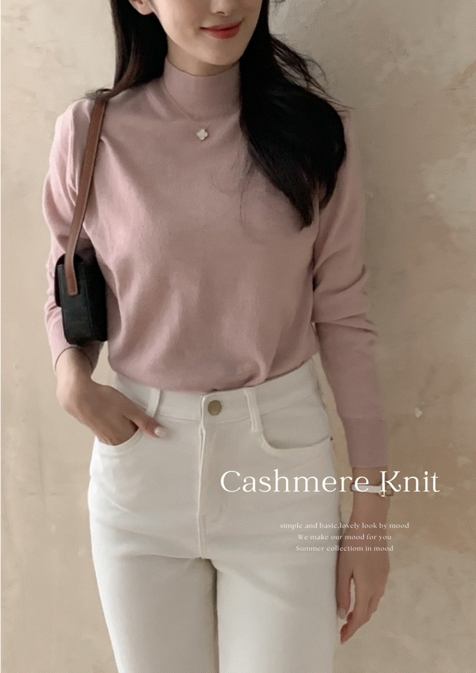 🚀當日出貨 Molie Cashmere知性小高領毛衣 ( 7 colors)