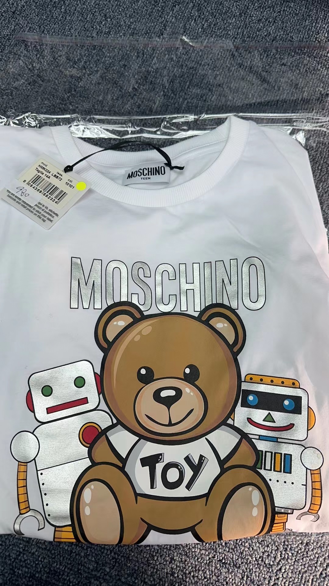 Moschino 機械熊仔長袖 -T