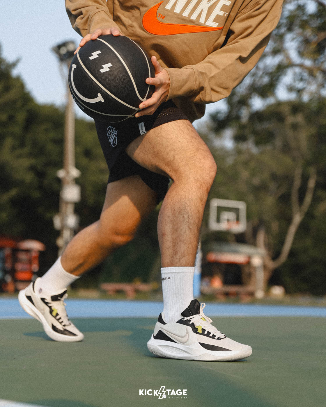 [現貨在庫] 男鞋 NIKE PRECISION VI 米白黑 氣墊 緩震 實戰 訓練 運動 休閒 籃球鞋【DD9535-004】