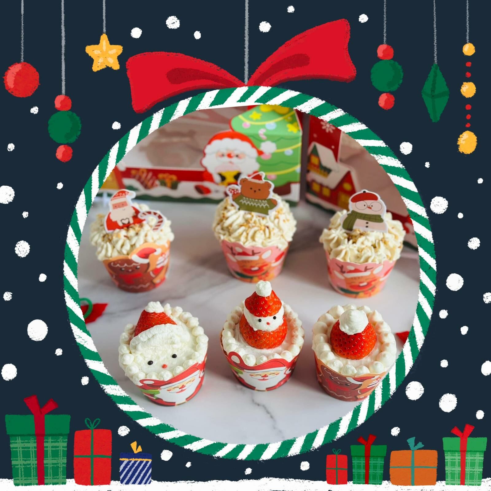 聖誕cupcakes
