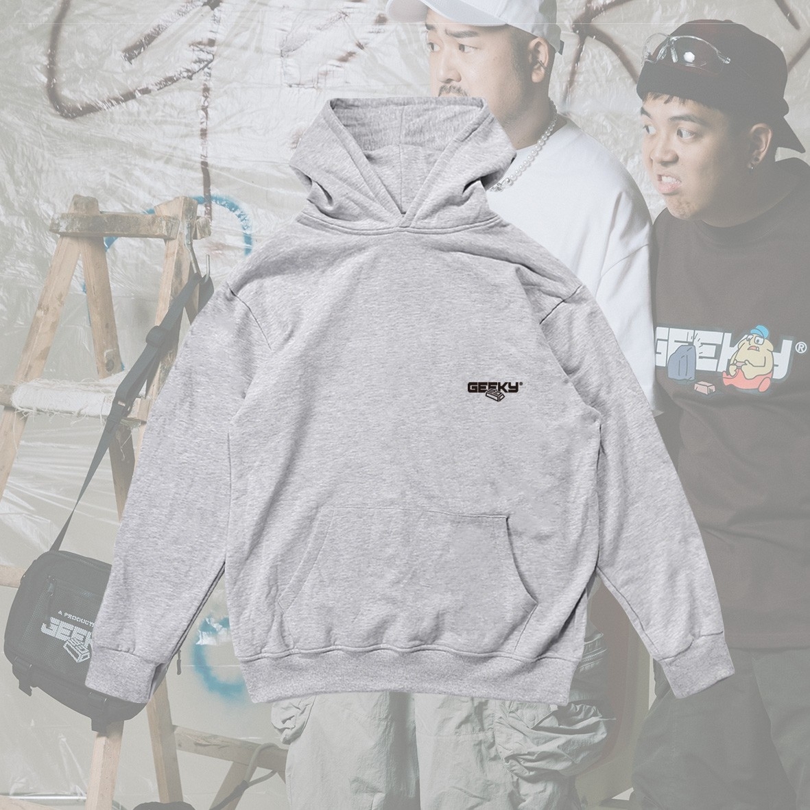 GEEKY X 6tan 聯名巨魔帽T-灰