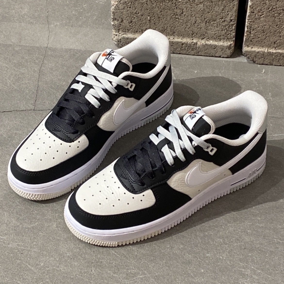 Nike Air Force 1 Low 拼接熊貓 幻影 米黑 FD2592-002