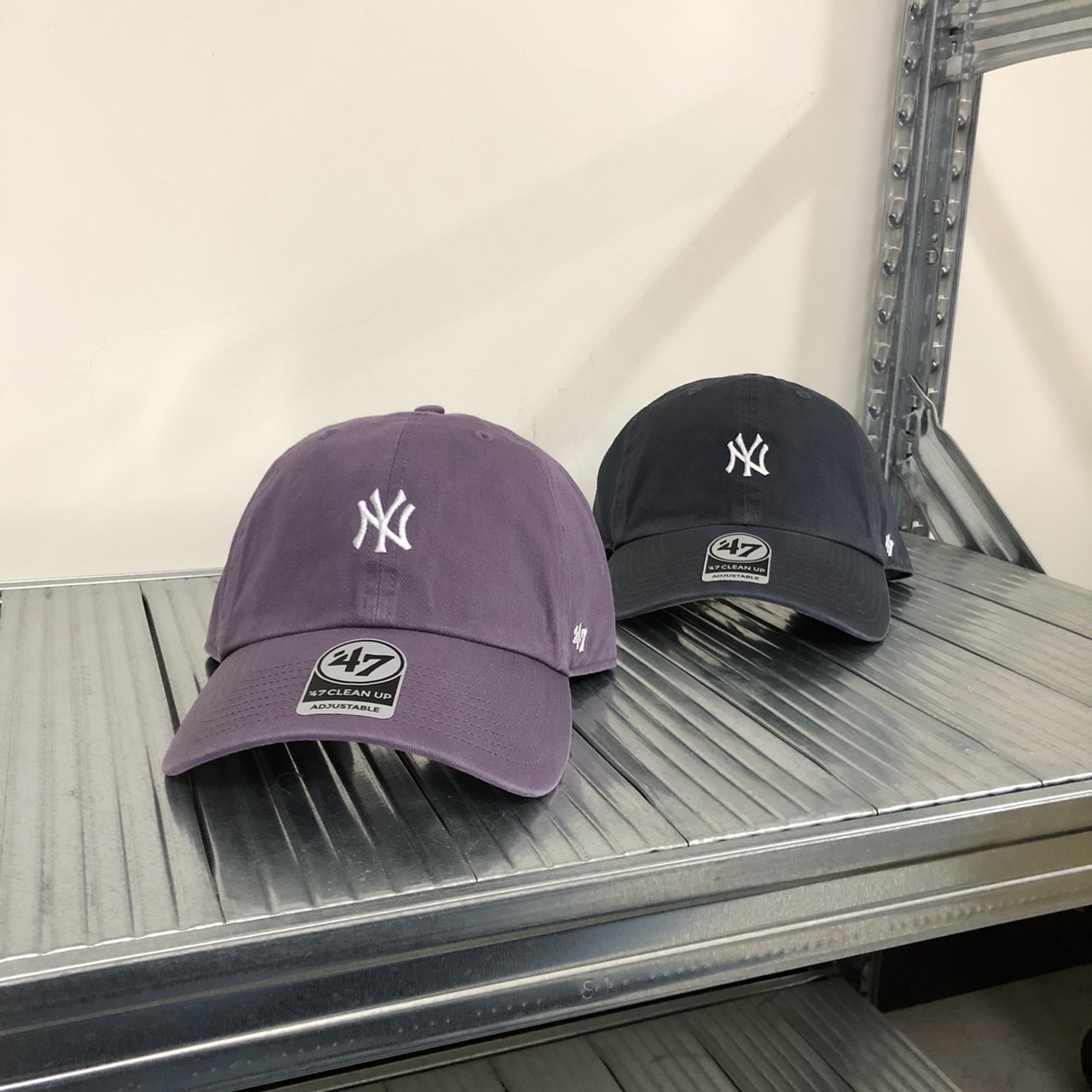 MLB CLEAN UP系列 洋基隊小logo  六分割老式棒球帽 B-BSRNR17GWS