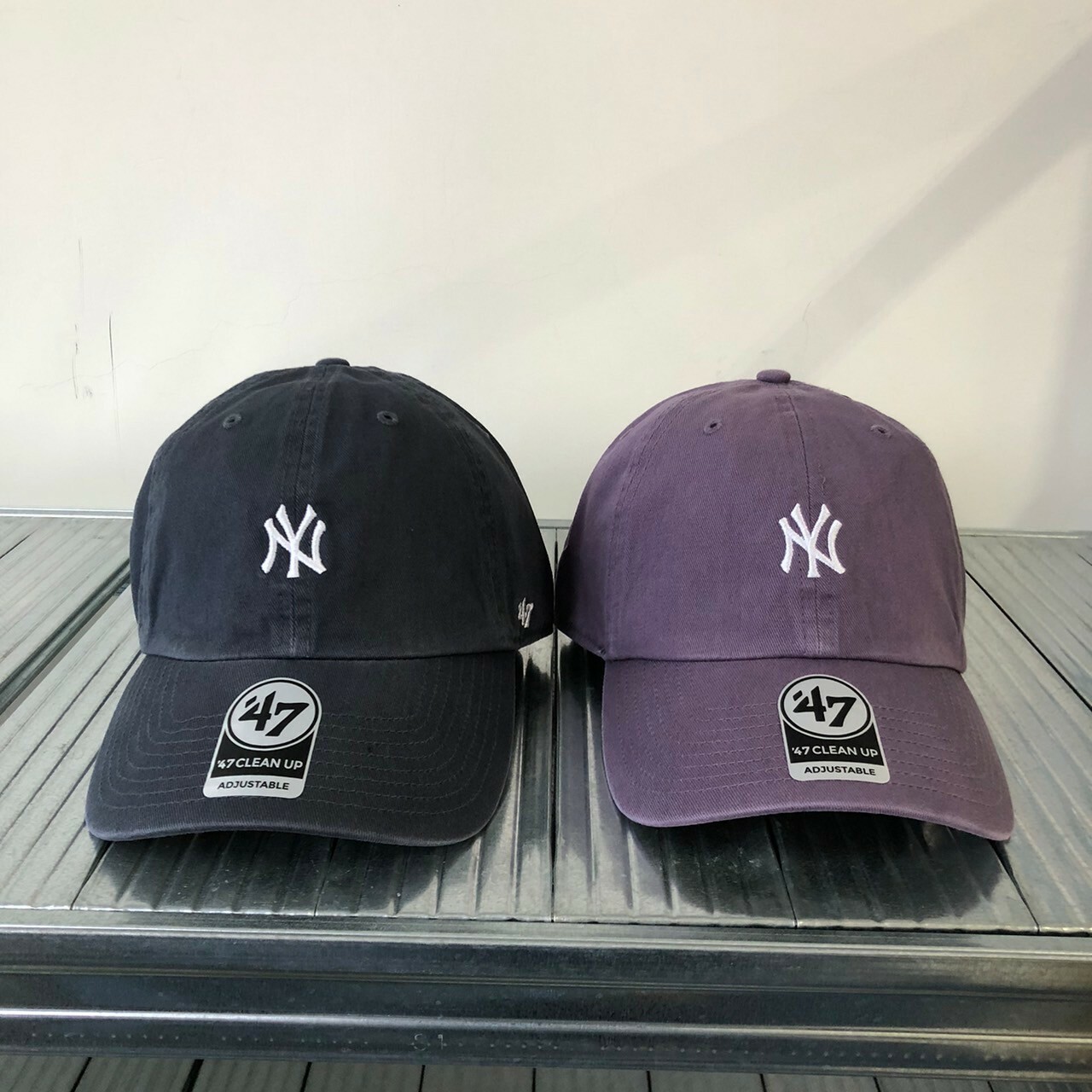 MLB CLEAN UP系列 洋基隊小logo  六分割老式棒球帽 B-BSRNR17GWS