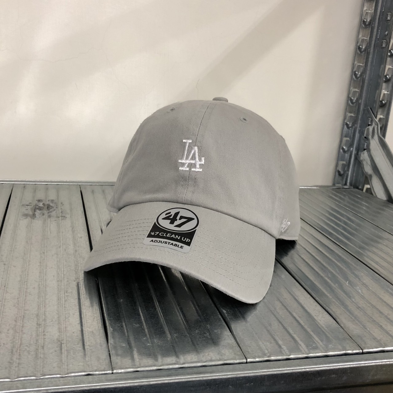 MLB CLEAN UP系列 道奇隊小logo 六分割老式棒球帽 B-BSRN12GWS