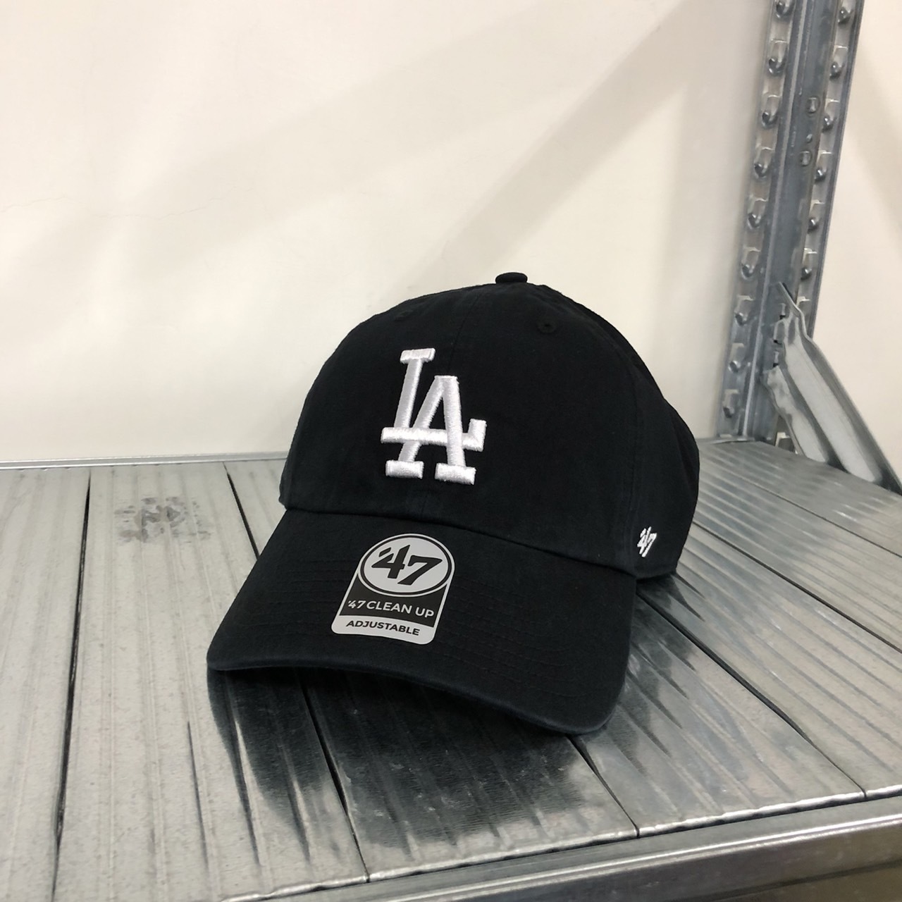 MLB CLEAN UP系列 道奇隊大logo  六分割老式棒球帽 B-RGW12GWS