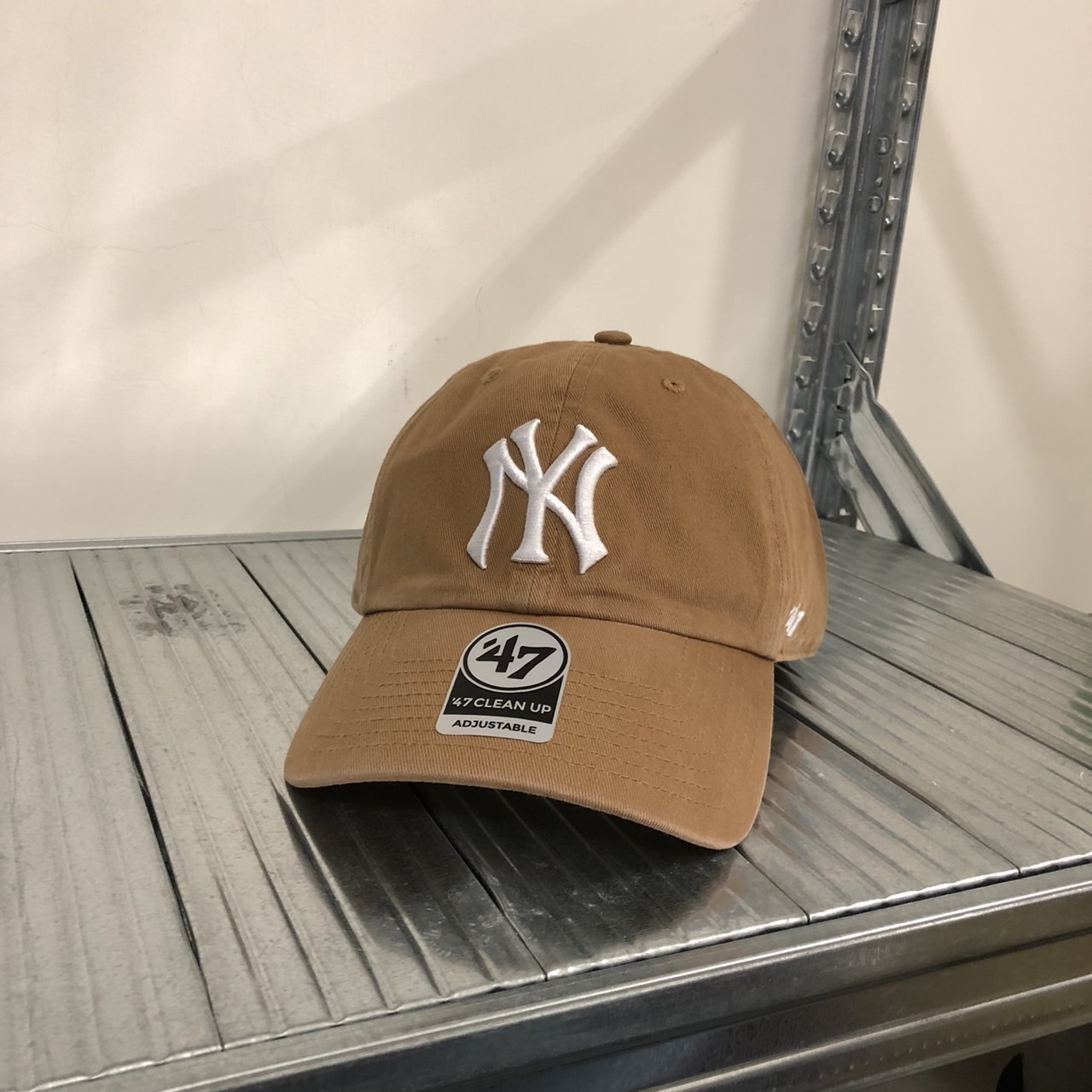 MLB CLEAN UP系列 洋基隊大logo 六分割老式棒球帽 B-NLRGW17GWS