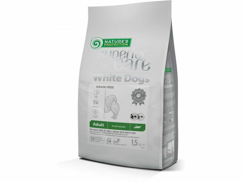 Nature's Protection 無穀物去淚痕美毛小型成犬糧 - 昆蟲蛋白 1.5KG *Adult 綠*