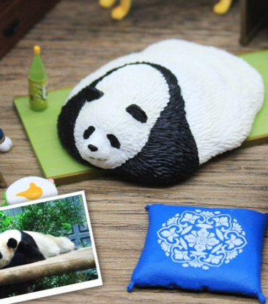 動物星球 沙雕動物系列 迷你擺件 - 熊貓