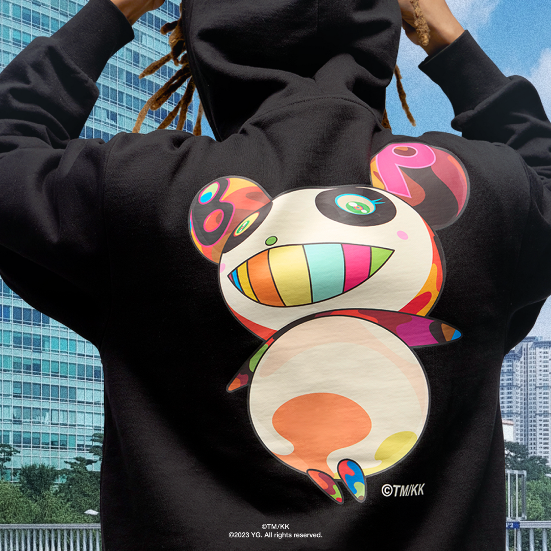 BLACKPINK X TAKASHI MURAKAMI 村上隆限量聯名帽T 小花微笑之花