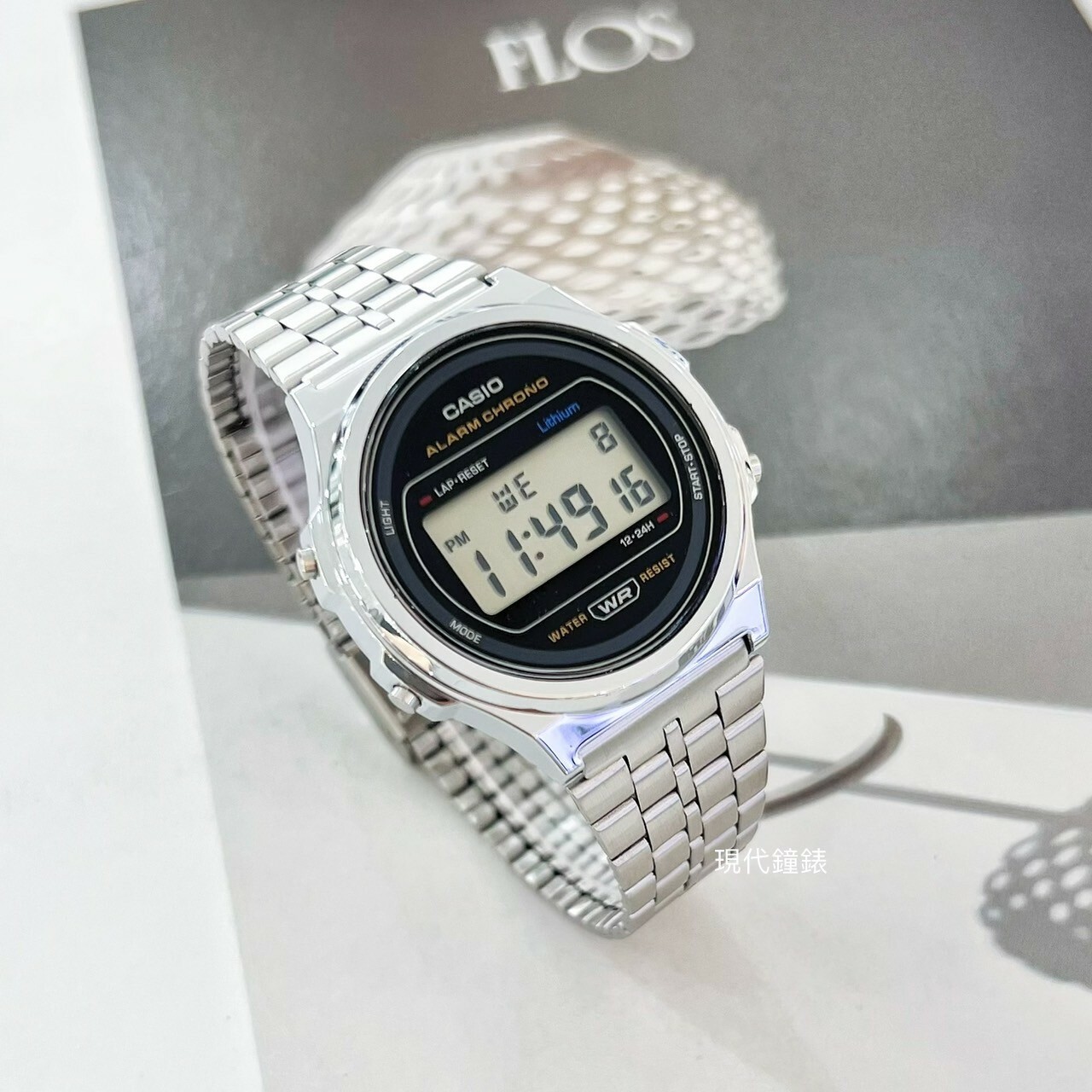 【CASIO 卡西歐】復古懷舊圓形電子錶 A171WE-1A 37.7mm 現代鐘錶