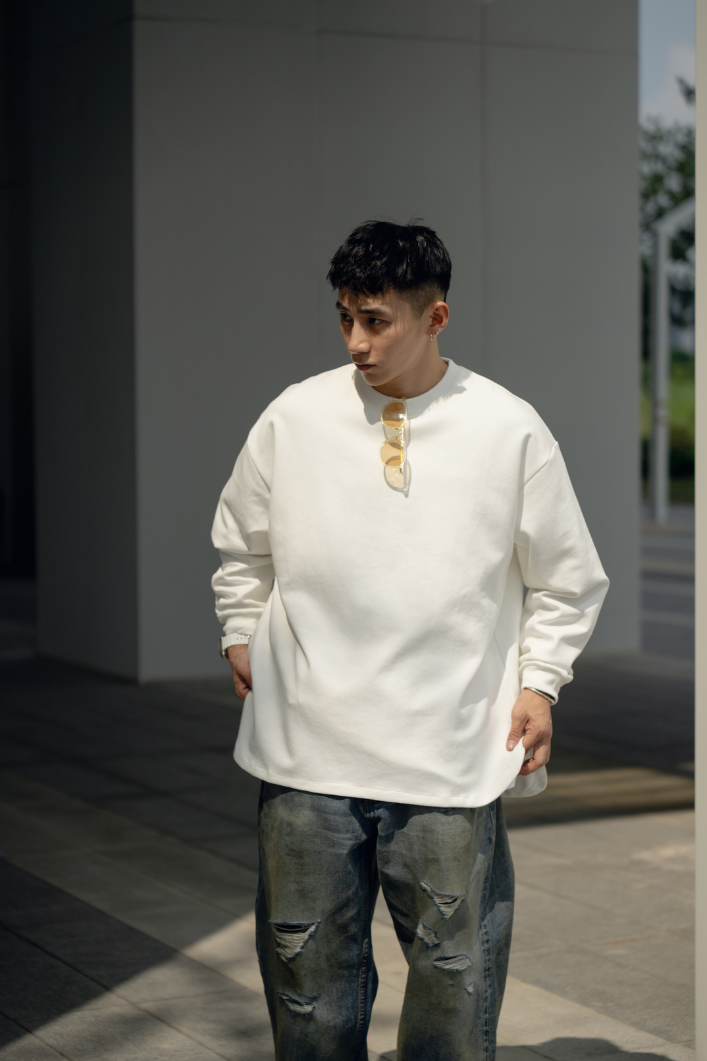 秋冬必備，超舒適太空棉基礎長袖。