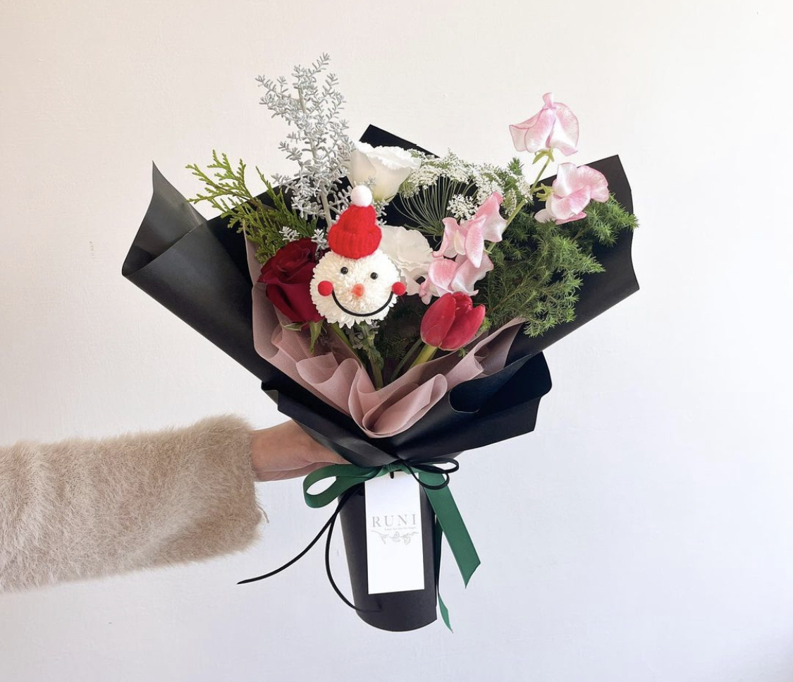 RUNI Bouquet-聖誕雪人花束🎄
