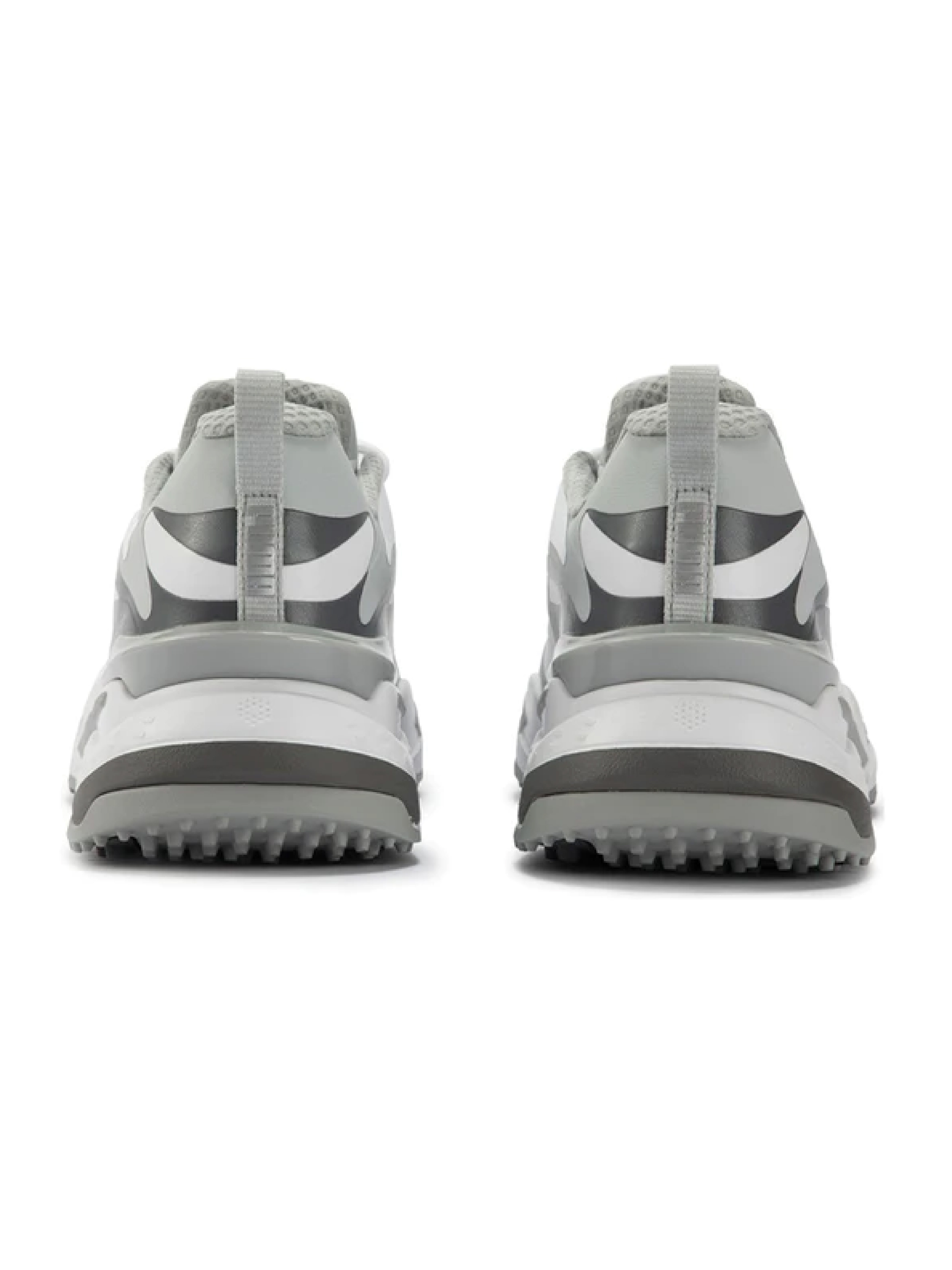 PUMA【老爹鞋GS-Fast】男高爾夫球鞋(無釘/白灰) #376357-02 寬楦3E